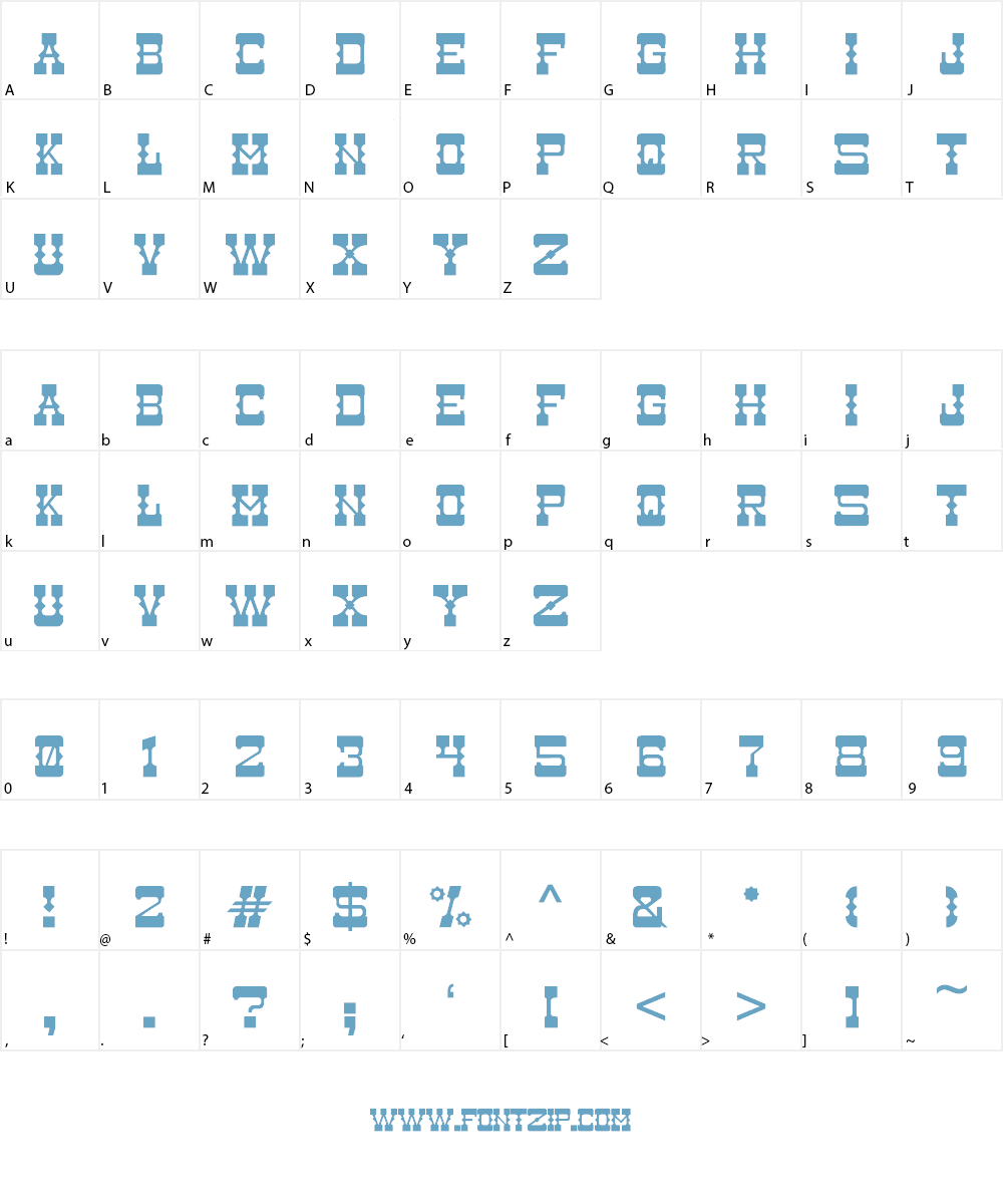 Medium Rare Font Character